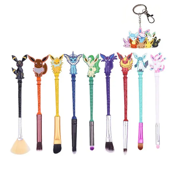 9Pcs Makeup Brushes Set Eeveelutions