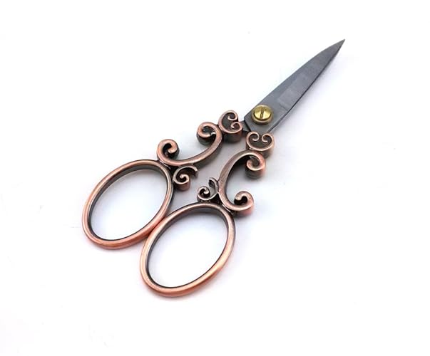 yueton Vintage European Style Needlework Embroidery Scissors (Copper) - Copper