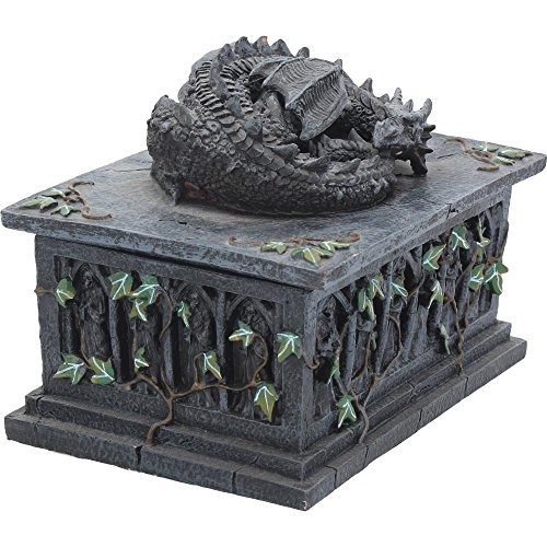 Nemesis Now NOW102 Dragon Tarot Box Black, Resin, 18cm - Single