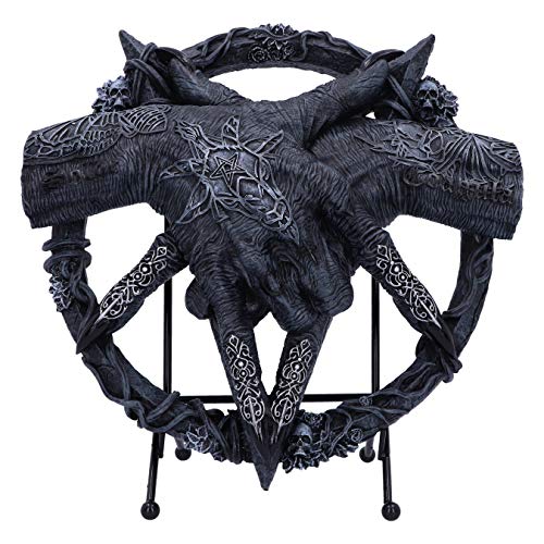 Nemesis Now Hold of Baphomet Hand Free Standing Plaque, Black, 24.5cm - Single