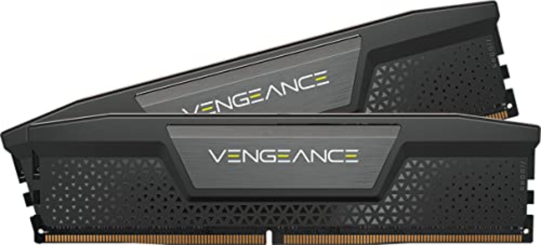 CORSAIR VENGEANCE DDR5 RAM 64GB (2x32GB) 5600MHz CL40 Intel XMP iCUE Compatible Computer Memory - Black (CMK64GX5M2B5600C40) - 64GB (2x32GB) - Black