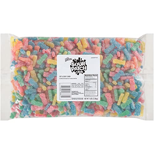 SOUR PATCH KIDS Soft & Chewy Candy, 5 lb Bag - Mixed-Fruit - 5 Pound (Pack of 1)