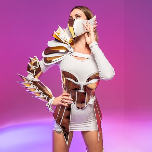 Futuristic Phoenix Cosplay Set - Original Costume for Carnival & Shows - S
