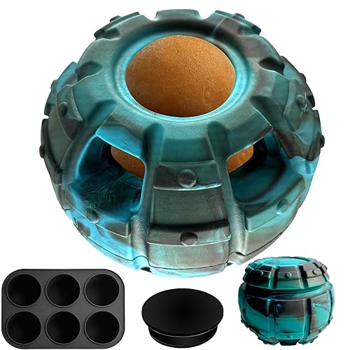 Yipetor Dog Toy, Frozen Treat Toy, Treat Dispensing Dog Toy, Puppy Small Medium Chew Toy, Freezable Fillable Rubber Dog Toys, I Reduces Anxiety I Dog Treat Dispenser I Interactive Dog Puzzle Toy - Medium