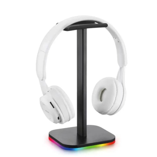 Kawaii LED Headset Stand for a Stylish Gaming Setup - Illuminated Base