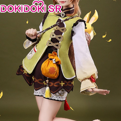 DokiDoki-SR Game Genshin Impact Yaoyao Cosplay Costume/Shoes Yao yao | L