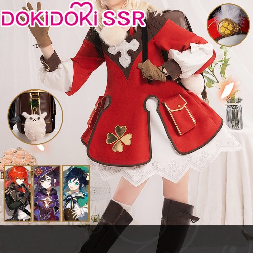 【Ready For Ship】DokiDoki-SSR Game Genshin Impact Cosplay Klee  Costume /Backpack | L