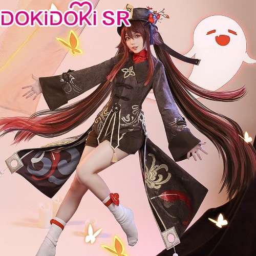 【S/M/XL/2XL Ready For Ship】【Size S-XXL】DokiDoki-SR Game Genshin Impact Hutao Cosplay Costume Hu Tao Costume Halloween | Costume Only-L-PRESALE