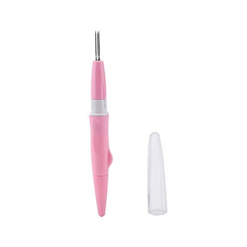 Felting Tools, Acupuncture Pen, Wool Felt Poke, Embroidery Punch Needle, 3-Pin Needle Felting Pen (Pink) - Pink
