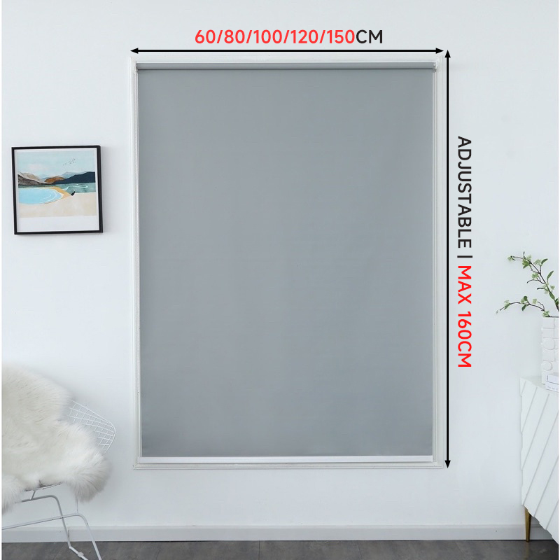 KEYCOOL Windows curtain 100% Blackout curtain curtains for windows Window blinds roller up sale Shades Curtain Roller Window Blinds window blackout Langsir Bidai Korea Blinds (High Quality)