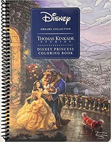 Disney Dreams Collection Thomas Kinkade Studios Disney Princess Coloring Book - Spiral-bound