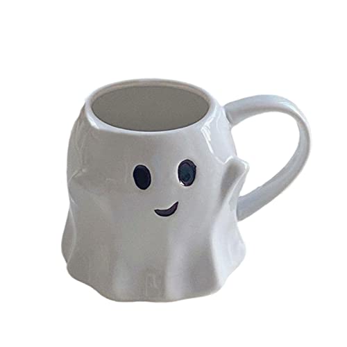 Halloween Ghost Mug Pumpkin Coffee Mug Ceramic Halloween Mug Coffee Cup Milk Soup Mug Theme Party Gift for Women Men Fun Mugs Gift for Kids