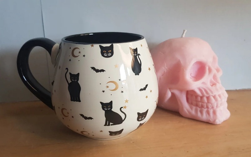 Gothic Cat Mug
