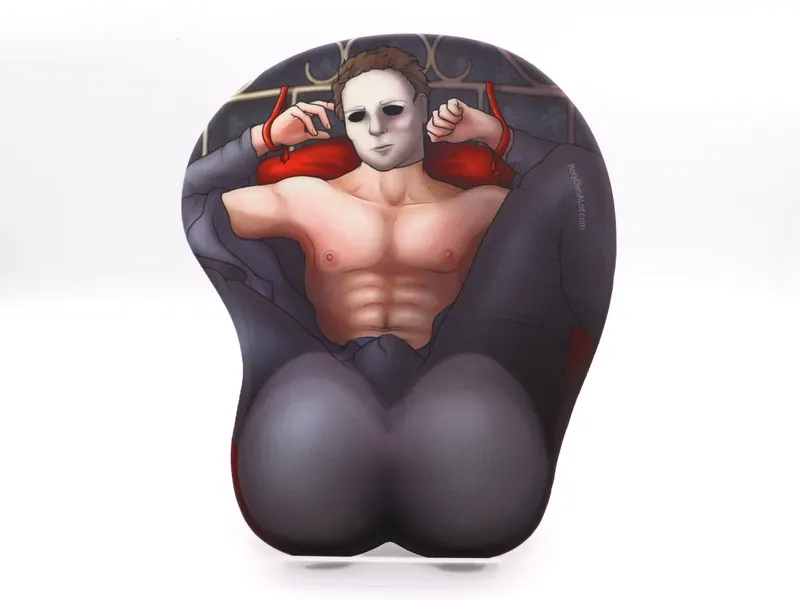 Michael Myers Mousepad | "Weenerlicious Myers" | Dead by Daylight Oppai 3D Mousepad with Wrist Rest