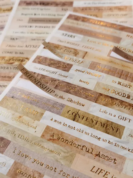 4pcs Slogan Graphic Assorted Sticker, Simple Multi-purpose DIY Craft At Home Sticker