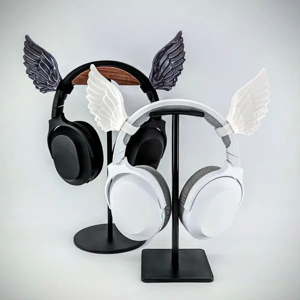 Angel Wings Headphone Attachment, Headset Ears and Horns Gaming and Streaming Headphones Accessories