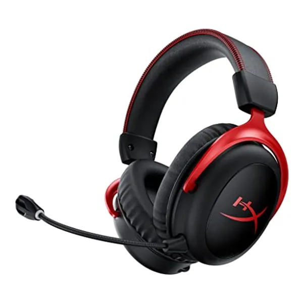 HyperX Cloud II Wireless – Auriculares inalámbricos para PC, PS4, PS5*, Nintendo Switch, batería duradera de hasta 30 horas, sonido envolvente 7.1, micrófono con cancelación de ruido