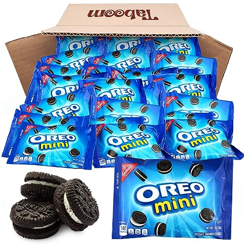 Halloween OREO Mini Chocolate Sandwich Cookies, Original Mini Oreo Mini Snack Packs for Indulging On-the-Go Office and Kids School Lunch Box Snacks - Package Include 40 Individual Packs, 1 oz Go Packs