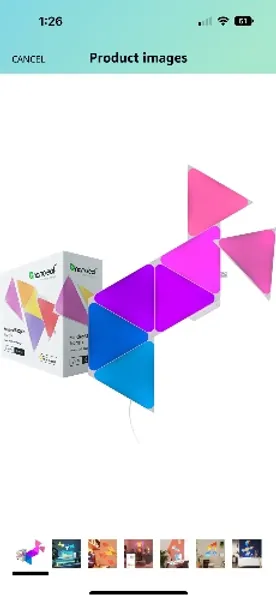 Nanoleaf Shapes Triangles WiFi and Thread Smart RGBW 16M+ Color LED Dimmable Gaming and Home Decor Wall Lights Smarter Kit (7 Pack), LED Bulbs - Amazon Canada