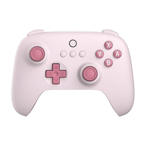 8Bitdo Ultimate C Bluetooth Controller for Switch with 6-axis Motion Control and Rumble Vibration (Pink) - Pink - Controller