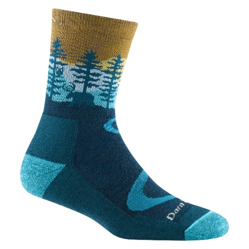 Women's Northwoods Micro Crew  Midweight Hiking Sock | Cushion / Dark Teal / S