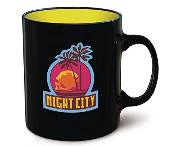 Dark Horse Deluxe Cyberpunk 2077 Night City Mug, Multicolor, 11 oz