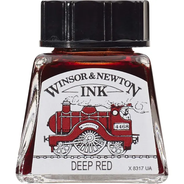 Winsor & Newton 14ml Drawing Ink Bottle - Deep Red