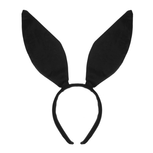Frcolor Bunny Ears Headband Easter Rabbit Ear Hair Band Party Cosplay Costume (Black) - 