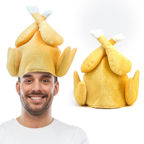 Thanksgiving Roasted Turkey Plush Hat,Thanksgiving Hats Decoration,Thanksgiving Costume Party Accessories for Women Men Kids - 