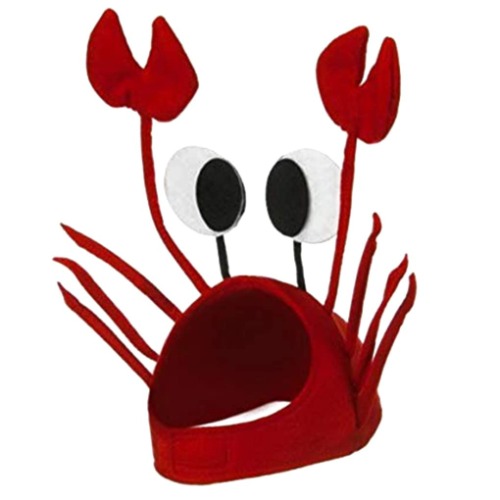akstorez™ Crab Hat Party CapRed Lobster Sea Animal Hat Funny Christmas Gift Costume Accessory Adult Child Cap Happy New Year - 