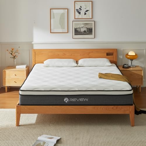 Review Queen Mattress, 12 Inch Queen Size Mattress in a Box,Memory Foam Hybrid Mattress,with Individual Pocket Spring for Motion Isolation & Silent Sleep, Pressure Relief,Plush Firmness. - Queen - 12inch Plush