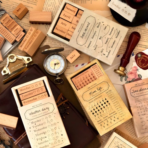 Daily Planner Boxed Stamp Set | Free Record