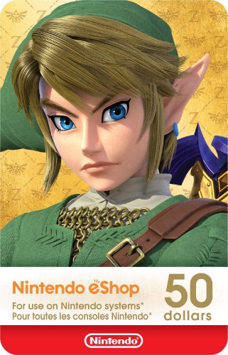 $50 Nintendo eShop Gift Card [Digital Code] - Digital Code 50 CAD
