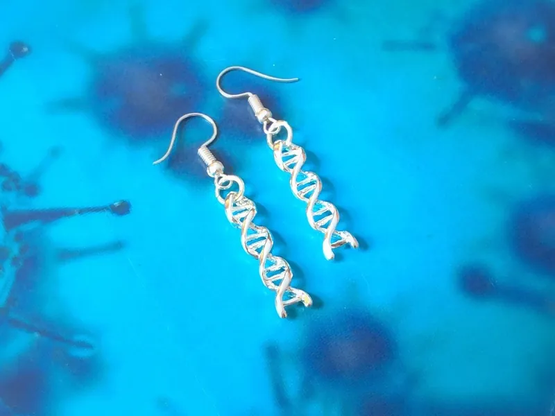 DNA earrings
