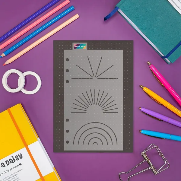 Circle / Monthly Tracker – A5 Journal / Planner Stencil