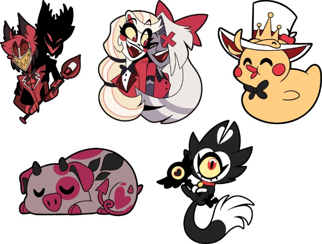 Hazbin Hotel Pin Set
