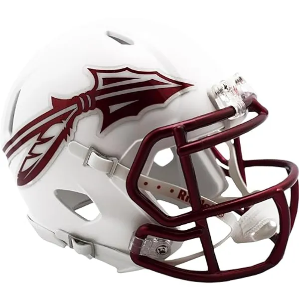 Florida State White 2023 NCAA Riddell Speed Mini Football Helmet
