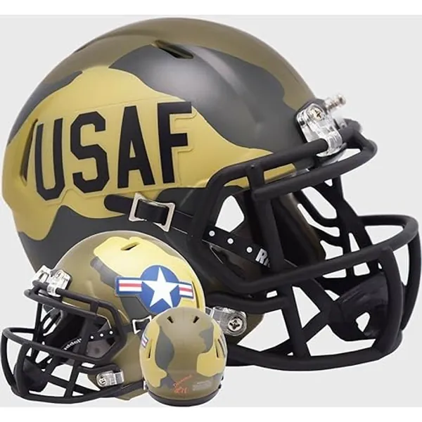 Air Force Falcons Riddell B-52 Stratofortress Linebacker USAF Mini Speed Football Helmet