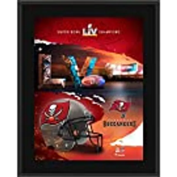 Tampa Bay Buccaneers 10.5'' x 13'' Super Bowl LV Champions Sublimated Plaque - NFL Team Plaques and Collages