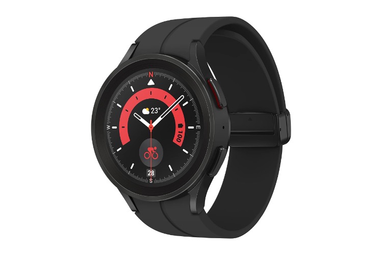 Samsung Galaxy Watch5 Pro 45mm BT Black Titanium, Heart Monitor, Workout Tracking, Advanced Sleep Coaching, Body Composition Analyzer - 45mm Pro - Bluetooth Black