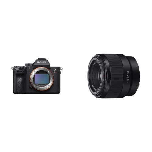 [NEW STREAM CAMERA] Sony Alpha 7R IV Full Frame Mirrorless Interchangeable Lens Camera w/High Resolution 61MP Sensor and Fe 50mm F1.8 Lens, Black - w/ 50mm Lens New Version - a7R IV