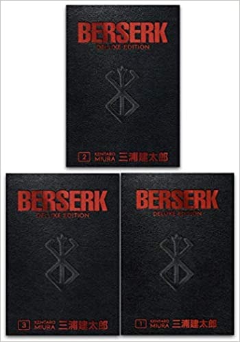Dark Horse Comics-Berserk Deluxe Edition Series 3 Books Collection Set (Berserk Deluxe Volume 1, Berserk Deluxe Volume 2, Berserk Deluxe Volume 3)