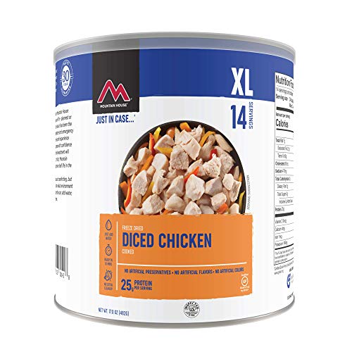 [🐱THEO TREATS🐱]Mountain House Cooked Diced Chicken | Freeze Dried Survival & Emergency Food | #10 Can | Gluten-Free, 30235-Parent