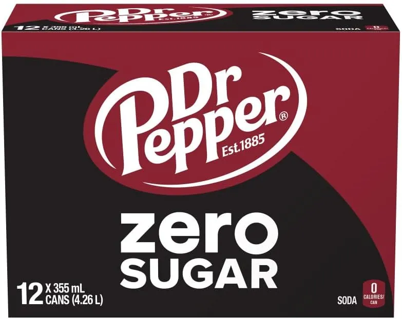 Dr Pepper Soft Drink Zero Sugar