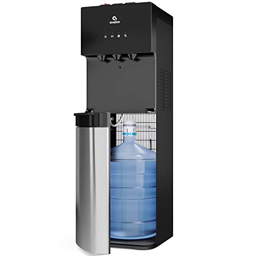 Avalon Bottom Loading Water Cooler Water Dispenser, 3 Temperature, UL/Energy Star Approved, Black & Stainless Steel - Black Stainless Steel - Dispenser