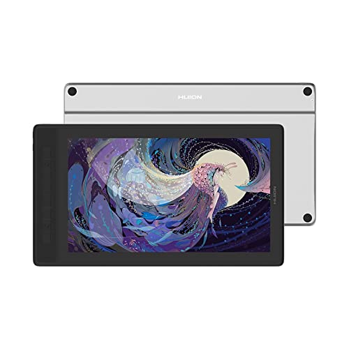 HUION 2022 Kamvas Pro 16 2.5K QHD Graphics Drawing Tablet with Screen, 145% sRGB and Full Lamination Pen Display with Battery-Free Pen, Compatible with Windows, Mac & Android - 15.8 Inch