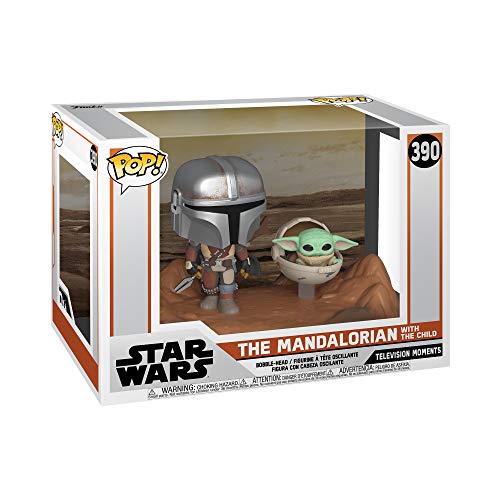 Funko Pop! Star Wars Moment: The Mandalorian - The Mandalorian with The Child - Solid
