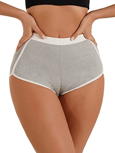 High Waisted Ribbed Boyshorts Underwear (COMFY)