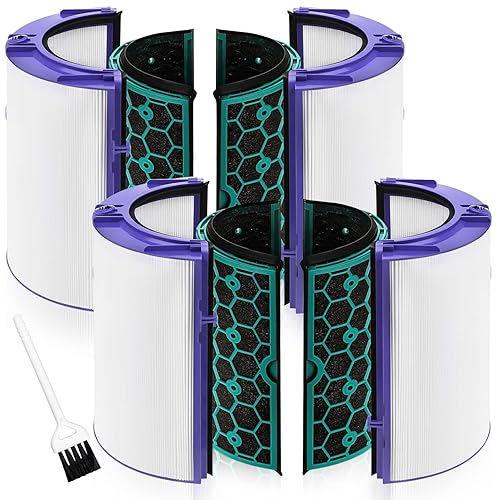 Air Purifier Replacement Filter for Dyson Pure Cool Purifying Fan TP04 HP04 DP04, Funmit 2-in-1 360° Combi True HEPA and Activated Carbon Filter, 2 Pack - 2