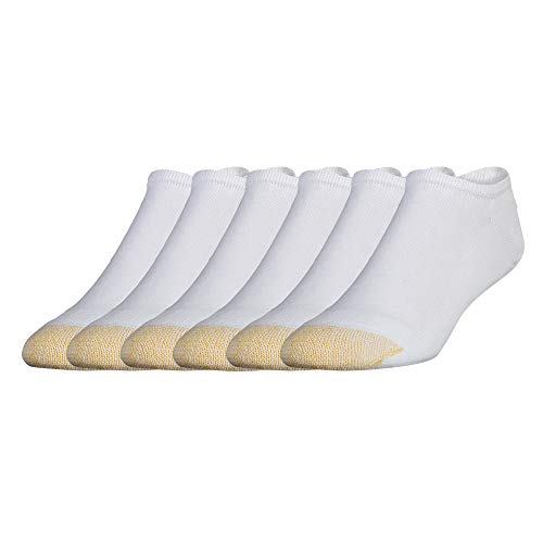 GOLDTOE Men's 656F Cotton No Show Athletic Socks